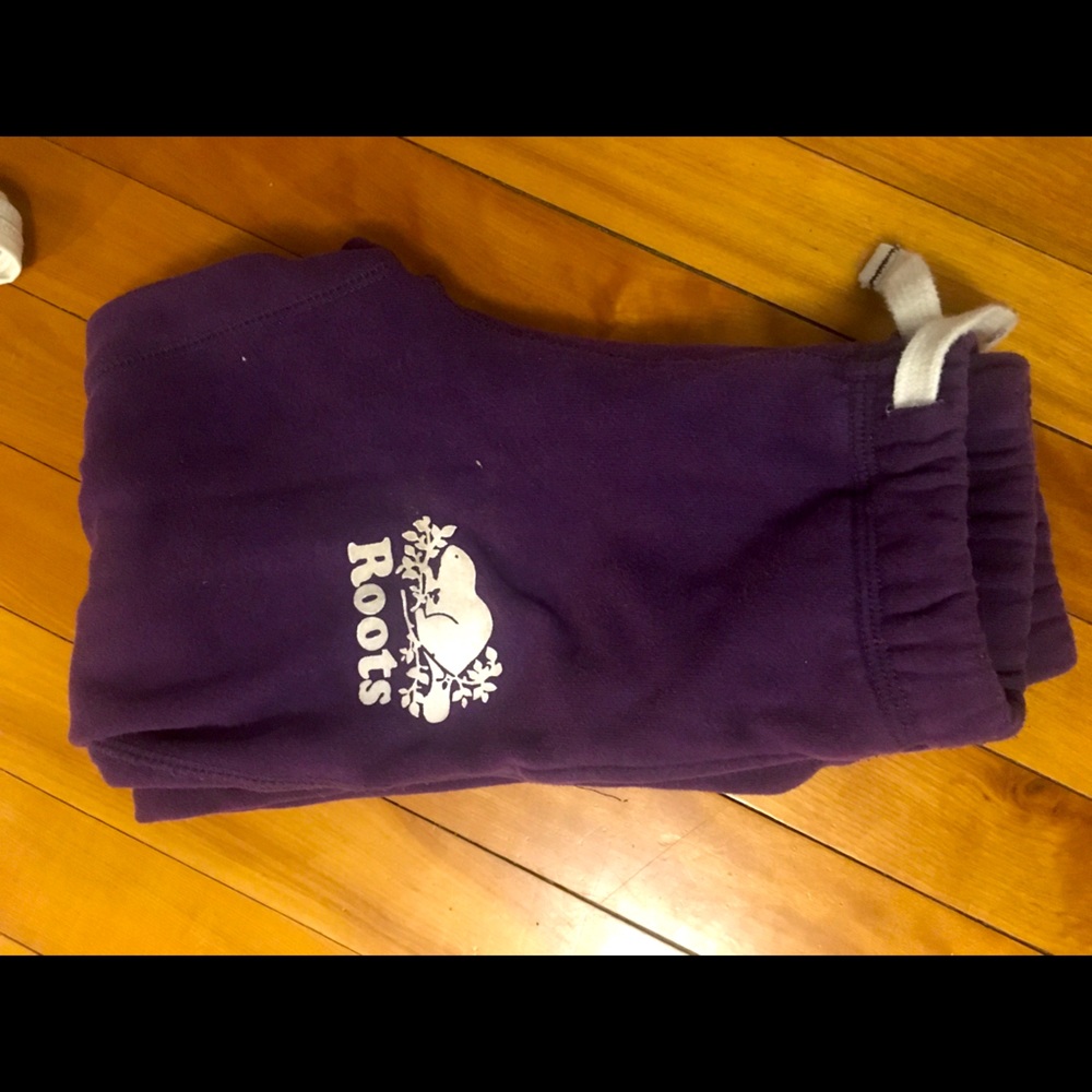 Roots size 5 purple joggers